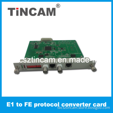 E1 to Ethernet Protocol Converter Card Type Tbc-Fe6006